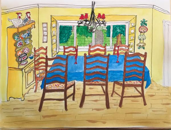 View from the dining room