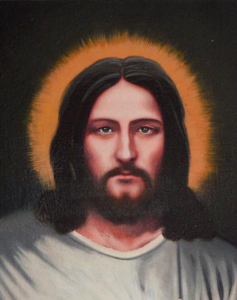 Oil portrait of THE LORD OF THE DIVINE MERCY, 150cm x 100cm, 2018