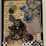 The Kitty and the butterflies Mini Journal (SOLD)