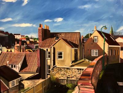 Rooftops at Burnt Lane, St Peter Port, Guernsey.