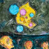 The spores swarm through a rip in the fabric of the universe, beginning their invation of the human world  