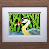 Blue Heron with Fish