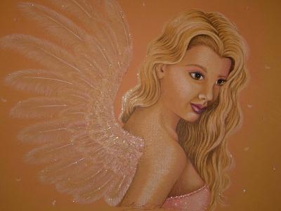 Teen Angel - Coloured Pencil