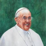 Portrait of Pope FRANCIS, 80cm x 60cm, 2014
