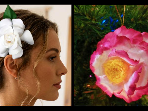 Hair Clips and Hanging Ornaments Available