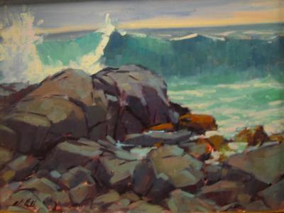 Rocks and Surf 16x20" oil Rocks and Surf 16x20" oil