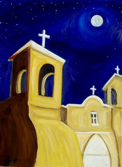 Rancho de Taos Mission Full Moon