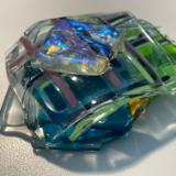 "RUBATO" Dichroic Glass Paperweight