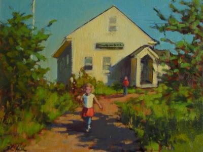 Coming Home from School 12x16" oil sold Coming Home from School 12x16" oil sold