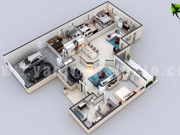3D virtual Floor Plan Denver, Colorado