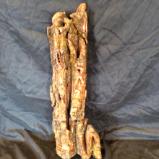 Gnome homehand carved cottonwood bark