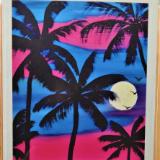 Tropical Moonrise Cards