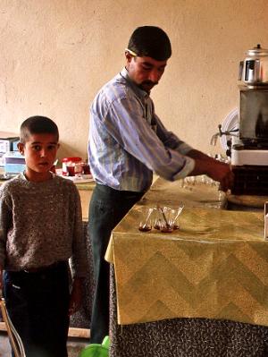 Providing tea at the Grand bazzar
