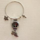 Tree of Knowledge Bracelet (repurposed watch locket)