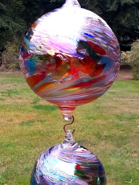 #10102504 Three ball hanging sculpture LG-6.25''  Med-4.75'' Sm-3.5''  Long-22'' $170.00