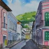 View of the Junin street 2, 30cm x 40cm, 2015