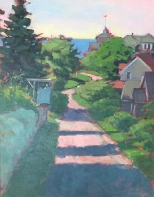 Road to Town oil 16x20" Road to Town oil 16x20"
