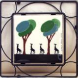 4" tile mounted in trivet