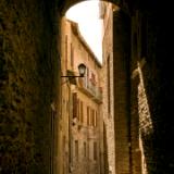 Sunlight on stone walls