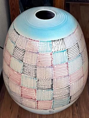 Blue & Pink Vase Blue & Pink Vase