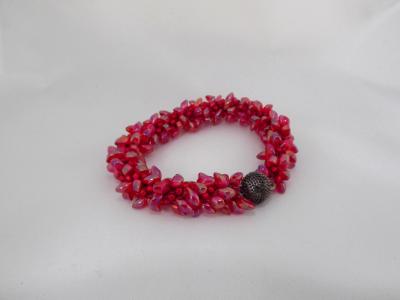 B-60 red AB spikey bracelet B-60 red AB spikey bracelet