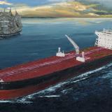 Ecuadorian oil carrier "Chimborazo", 120cm x 60cm, 2013