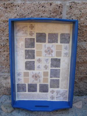 Blue & White Tray 11"x16" Blue & White Tray 11"x16"