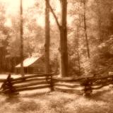 Cades Cove, TN     Carter Shields Cabin in the Great Smoky Mountain National Park