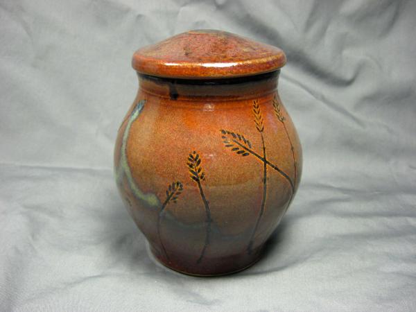 101122.B Wheat Design Jar with Lid
