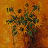 Vase of Sunflowers