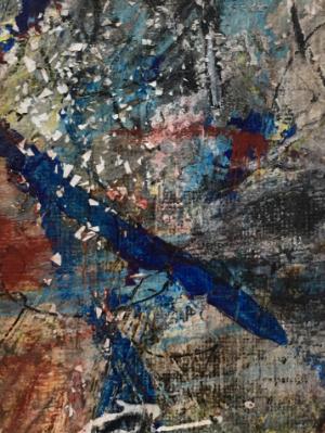 Mounted Mini Abstract 5 (Blue Series 1-12) Mounted Mini Abstract 5 (Blue Series 1-12)