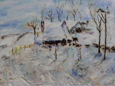 Winter Landscape Inspired by Twachtman