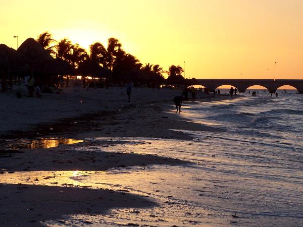 Progreso, Yucatan sunset