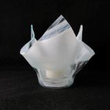VO2238 - White Baroque Lotus Votive Holder