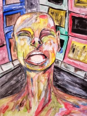 As his laughter crossed the threshold of madness, his eyes began to water, the city began to bend and shake until each was on.. As his laughter crossed the threshold of madness, his eyes began to water, the city began to bend and shake until each was on..