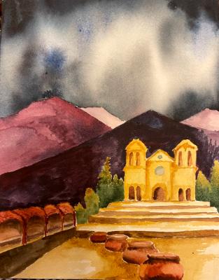 Cathedral at Santa Fe, after Willa Cather (sold) Cathedral at Santa Fe, after Willa Cather (sold)