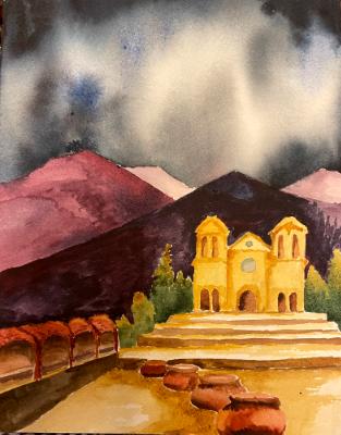 Cathedral at Santa Fe, after Willa Cather