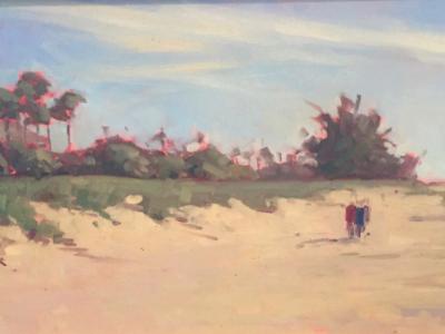 Nokomis Beach House oil 12x24" Nokomis Beach House oil 12x24"