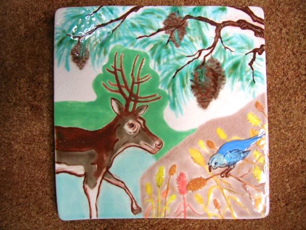 Deer & Bird