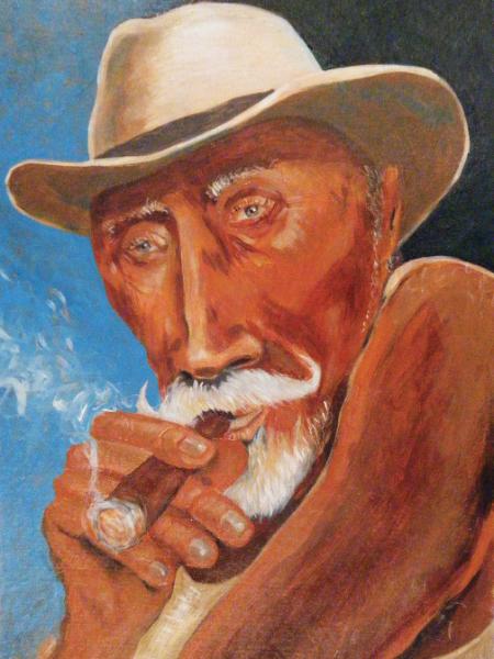 Viejo con Tabaco