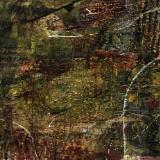 Matted Mini Abstract #24 (Olive Series 19-28)
