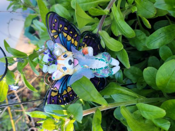 Butterfly  flutterbye Corgi Fairy 