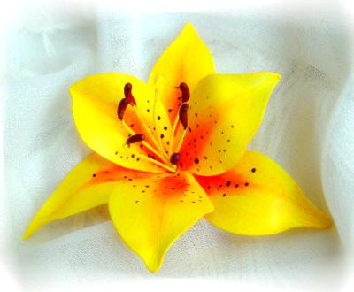 Yellow Tiger Lily Pin Yellow Tiger Lily Pin