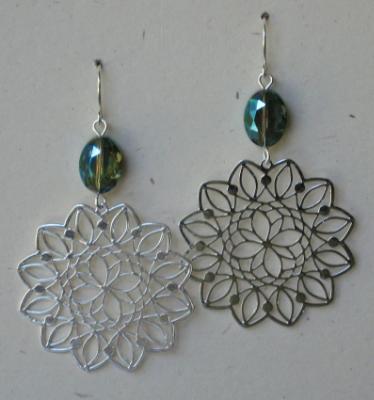 Flower Medallion Earrings Flower Medallion Earrings