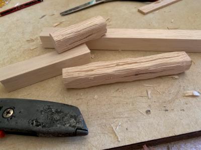 Carving the beams