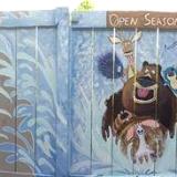 Bear & friends fence panoramic