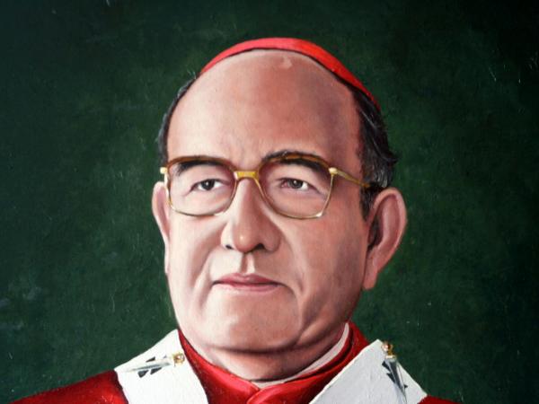 Oil portrait of Cardinal RAUL VELA, 196cm x 126cm, 2014