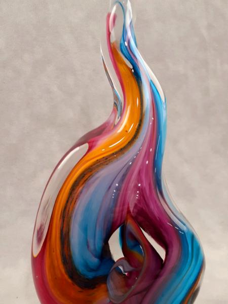 #11242512 Solid Sculpture 9''HX4.25''WX2.25D Rainbow design $150.00