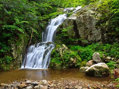 Wedge Brook Waterfall and Rocky Pool Wedge Brook Waterfall and Rocky Pool