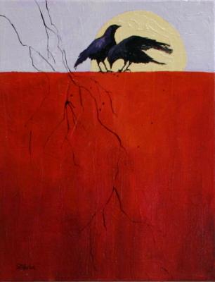 Two Crow with Twigs Two Crow with Twigs